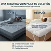 CASABEL Cubrecolchón extra spesso in microfibra, 2 plazas, Vista previa de la imagen del producto 3
