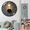 Leuchtende Wanduhr - Funkgesteuert - 4 blaue LEDs - Produktbild-Vorschau 1