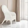 KRINES HOME Wygodny fotel rattanowy z wysokim oparciem Podgląd zdjęcia produktu 2