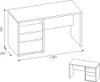 Arbeitszimmer 4-teilig in Eiche SELMA-129 modern Produktbild-Vorschau 3
