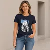 Maglietta da donna, stile vintage retrò, con la scritta Anteprima dell’immagine prodotto 3