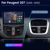 6+128G Carplay 9” Android 13 Radio samochodowe do PEUGEOT Podgląd zdjęcia produktu 2