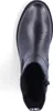 A top-down view of a black leather boot. Voir les images du produit