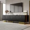 A modern living room with a TV stand and a large television. Anteprima dell’immagine prodotto