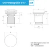 Bächlein Universal Ablaufgarnitur mit Überlauf (Keramik) - Produktbild-Vorschau 6