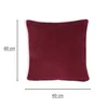 Kissenbezug 60x60 cm rot Kissenhülle 3D Waben Kissen Produktbild-Vorschau 3