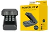 A product shot of a garage door opener keypad and its packaging. Produktbild-Vorschau