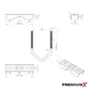 PremiumX 2x Zahnschelle Doppelschelle Sat Mast Schelle Produktbild-Vorschau 3