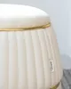 Qiyano Pouf Sitzhocker aus weichem Samtstoff in Produktbild-Vorschau 7