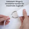 Jardinion Sonnensegel 2x3m Weiß rechteckig – Sonnenschutz Produktbild-Vorschau 6