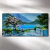 Leinwand Wanduhr Wandkunst Uhr Geräuschlos 60x30 Gemälde Produktbild-Vorschau 2