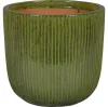 Pflanztopf FloraSelf Keramik glasiert Ø 30 cm H 30 cm grün Produktbild-Vorschau 1