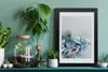 Bild 20x30 MDF-Rahmen, Wandkunst Abstrakte Blumen Produktbild-Vorschau 2