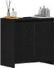 vidaXL Badschrank Schwarz Eichen-Optik 60x33x61 cm Produktbild-Vorschau 4