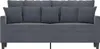 vidaXL 2-Sitzer-Sofa Dunkelgrau 140 cm Samt Produktbild-Vorschau 3