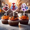 Candele Spidey - 4 pezzi - Torta di compleanno Anteprima dell’immagine prodotto 4