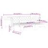 vidaXL Divano letto estraibile nero 90x200 cm in Pelle Anteprima dell’immagine prodotto 8
