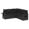 The Living Store 5-tlg. Garten-Sofagarnitur mit Kissen Produktbild-Vorschau 3