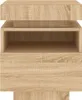 vidaXL Nachttisch mit LED-Leuchten Sonoma-Eiche 40x39x48,5 Produktbild-Vorschau 5
