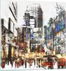 Bilder auf glas - Stadt Straße Haus - 70x70cm - Glasbilder Produktbild-Vorschau 1