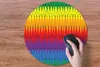 MuchoWow® Mauspad Mousepad Muster - Regenbogen - Abstrakt Produktbild-Vorschau 3