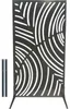 Sichtschutzwand floraworld Wellen 2 90 x 180 cm anthrazit Produktbild-Vorschau 1