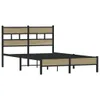 vidaXL Bettgestell ohne Matratze Sonoma-Eiche 120x190 cm Produktbild-Vorschau 3