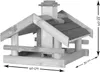 BOOGARDI Vogelhaus Holz · rotes Dach · Vogelfutterhaus Produktbild-Vorschau 3