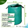 TTL GARDEN Gartenabfallsack 3er Set 300L grün Gartensack Produktbild-Vorschau 2