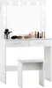 Aga Schminktisch mit Spiegel 12 LED Glühbirnen und Produktbild-Vorschau 1
