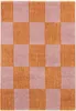 sweeek - Indoor-Teppich orange und rosa kariert Produktbild-Vorschau 1