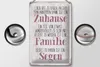 Blechschild Spruch 20x30cm Zuhause Familie beides ein Segen Produktbild-Vorschau 3