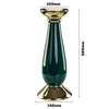 Keramik Leuchter Kerzenständer Glamour H 32 cm Flasche Grün Produktbild-Vorschau 2