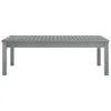 Couchtisch 100x50x33 cm Grau Massivholz Akazie Produktbild-Vorschau 2