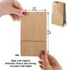 Kraftpapier Geschenktüten 100 Stück, Braune Papiertüten 9 x Produktbild-Vorschau 4