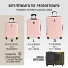 DEUBA® TRAVEL Koffer Set 3tlg 55x40x20 Sicherer Stauraum Produktbild-Vorschau 2