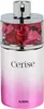 A perfume bottle with pink and red flower petals inside the glass top. Podgląd zdjęcia produktu