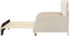 A side view of a cream-colored sofa bed with its mattress frame extended. Anteprima dell’immagine prodotto