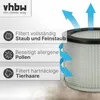 vhbw Faltenfilter kompatibel mit Rowi RAS 800/18/1 Inox Produktbild-Vorschau 2
