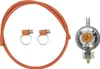A gas connection set including a hose, clamps, and a regulator, displayed against a white background. Náhľad obrázku produktu