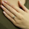 0,34 Carat Solitär Diamantring 14 Karat Weißgold Produktbild-Vorschau 2