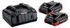 Metabo basisset 2x LiHDX accupack 18 V 4.0 Ah + ASC 145 Productafbeelding-voorbeeld 1
