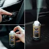 A collage of images showing the use of a car air conditioning cleaner. Podgląd zdjęcia produktu