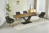 A dining table with chairs in a room. Podgląd zdjęcia produktu