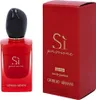 A bottle of Giorgio Armani Si Passione Intense Eau de Parfum and its red packaging are displayed against a white background. Náhled obrázku produktu