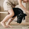 Mamabrum Hobby Horse Nero 68 cm – Cavallo a bastone per Anteprima dell’immagine prodotto 9