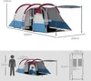 Outsunny Campingzelt Tunnelzelt für 2 Personen mit Produktbild-Vorschau 3