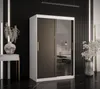 Kleiderschrank RAISA 2 – Breite 120 cm, weiß / schwarz Produktbild-Vorschau 1