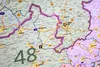 ​XL Postleitzahlenkarte von Niedersachsen mit Laminierung, Produktbild-Vorschau 5