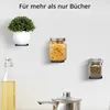 4er Unsichtbares Schwarzes Bücherregal Wand, bücherregal Produktbild-Vorschau 5